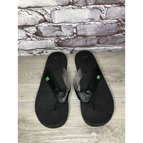 Sanuk Yoga Mat - Cushioned Sandals - Women's Black - 10 - Picture 1 of 15